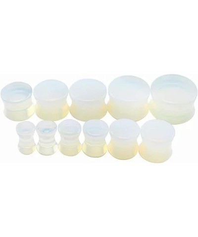 Gauge Opal Ear Plugs Piercing Jewelry Set Double Flare Saddle Stretching Gages Tunnels Expander 5mm-25mm A-4g(5mm) $10.43 Bod...