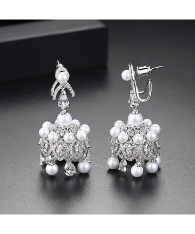 Long Earrings for Women | Wedding Earrings for Women | Cubic Zirconia Dangling Earrings for Women | Rhinestone Long Tassel We...