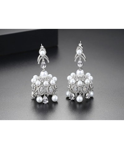 Long Earrings for Women | Wedding Earrings for Women | Cubic Zirconia Dangling Earrings for Women | Rhinestone Long Tassel We...