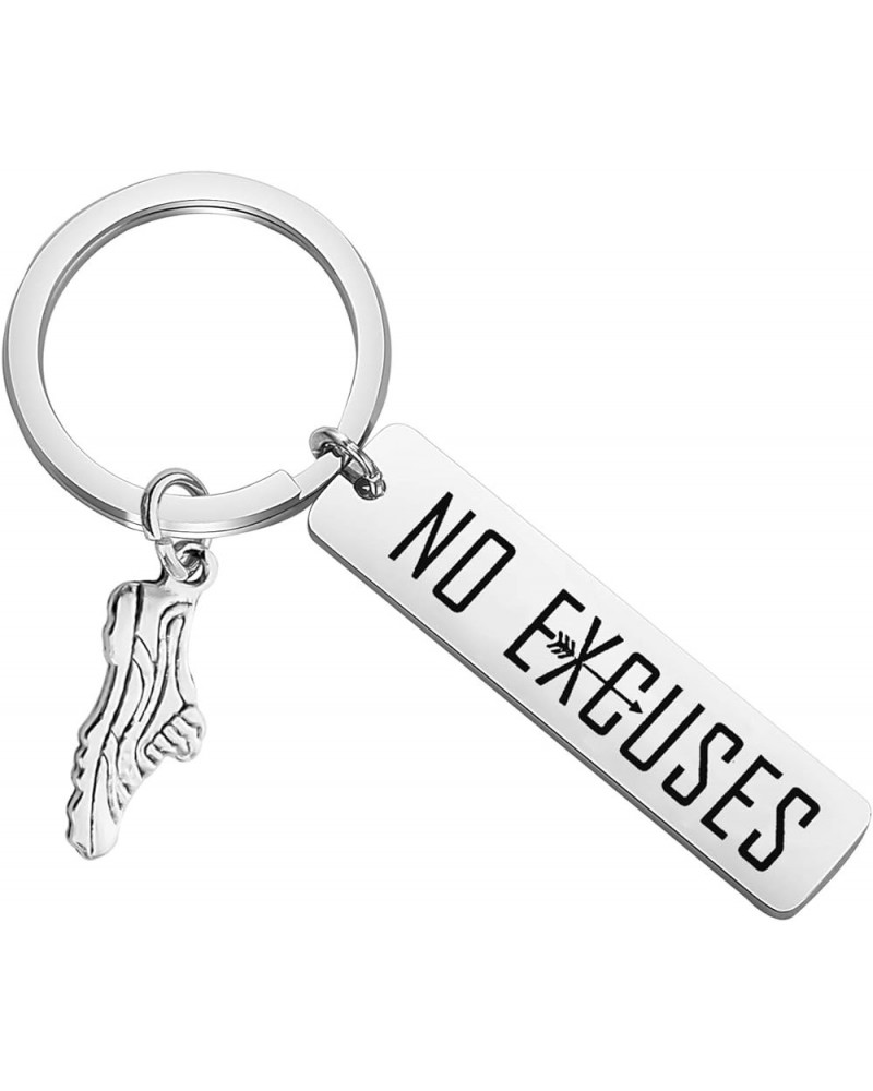 Runner Gift Cross Country Team Gift Sole Sister Gift No Excuses keychain Gift for Running Buddy No Excuses K $10.96 Bracelets