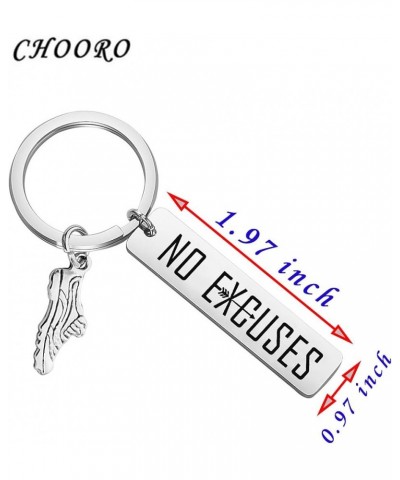 Runner Gift Cross Country Team Gift Sole Sister Gift No Excuses keychain Gift for Running Buddy No Excuses K $10.96 Bracelets