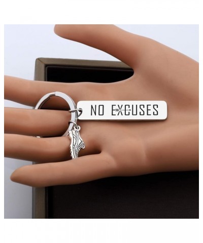 Runner Gift Cross Country Team Gift Sole Sister Gift No Excuses keychain Gift for Running Buddy No Excuses K $10.96 Bracelets