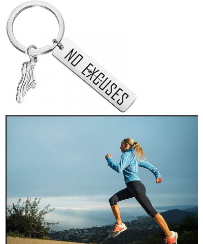 Runner Gift Cross Country Team Gift Sole Sister Gift No Excuses keychain Gift for Running Buddy No Excuses K $10.96 Bracelets