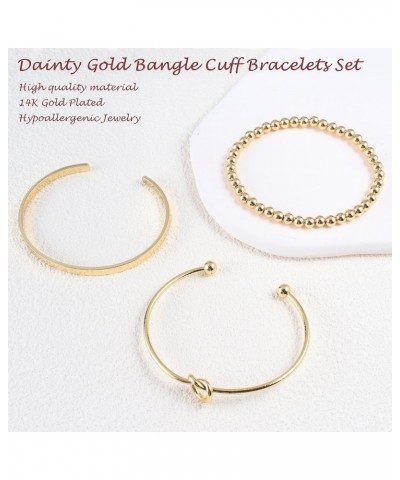 Gold Bangle Bracelets for Women Stack Twisted Bangle Cuff Bracelets Set for Women Trendy Love Knot Bangles Jewelry StyleA $11...