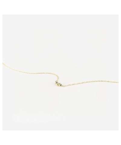 Dainty Cross Charm Pendant Necklaces,14K Gold Tiny Three Ball Necklace,Simple Fashion Jewelry for Women gold 3 ball $7.97 Nec...