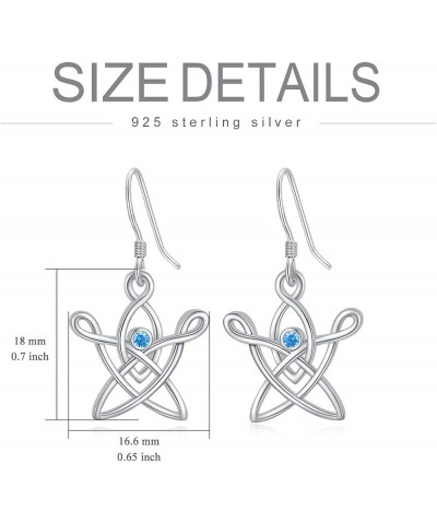 Sterling Silver Cat/Dinosaur/Dolphin/Butterfly Earrings for Women Girls Animal Stud Earrings Jewelry Gift 15-Celtic Knot $8.6...