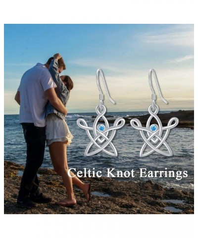 Sterling Silver Cat/Dinosaur/Dolphin/Butterfly Earrings for Women Girls Animal Stud Earrings Jewelry Gift 15-Celtic Knot $8.6...