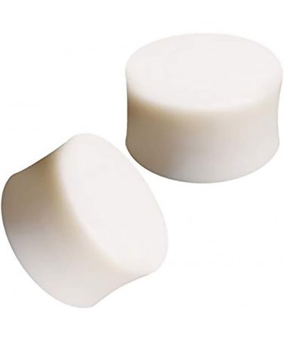 Pair of Organic White Buffalo Bone Saddle Ear Plug //Choose Size// 2 GA (6mm) $9.81 Body Jewelry