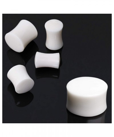 Pair of Organic White Buffalo Bone Saddle Ear Plug //Choose Size// 2 GA (6mm) $9.81 Body Jewelry