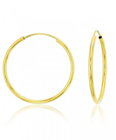 Solid 14K Yellow or White or Rose Gold 1mm Tube Cartilage Endless Flex Hoop Earrings | Huggies Hoops for Women Teens & Girls ...