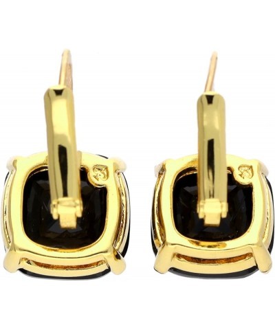 Small Square Leverbacks One Size Jet $25.44 Earrings