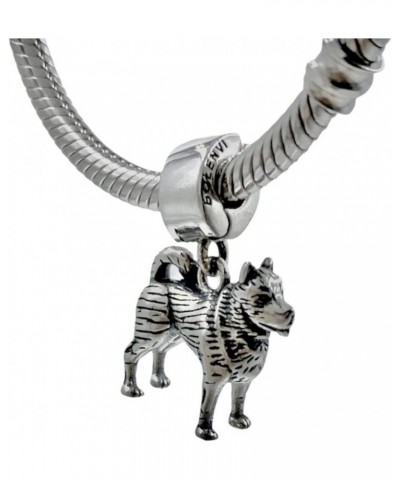 Siberian Husky Dog 925 Sterling Silver Dangle Pendant X Charm Bead For Pandora & Similar Charm Bracelets or Necklaces $19.60 ...