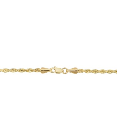 14k Yellow Gold 1.9 mm Rope Chain Necklace (14, 16, 18, 20, 22, 24 or 30 inch) 30.0 Inches $77.40 Necklaces