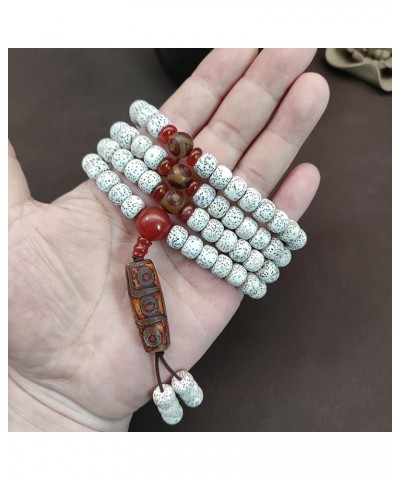 9mm Natural Xingyue Bodhi Seed 108 Mala Bracelet for Women with Dzi Bead Buddhist Necklace Prayer Beads 9mm-Aged Dzi Bead $13...