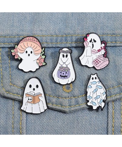 Halloween Cute Ghost Enamel Pins for Backpacks Enamel Brooches Button Pins Bulk Kawaii Accessories Novelty Cartoon Animal Fun...