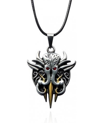 BG3 Baldur Merch Ghost Skull Head Keychain Necklace Pendant Crest Cosplay Props Game Accessories Gate Metal Badge Necklace $8...