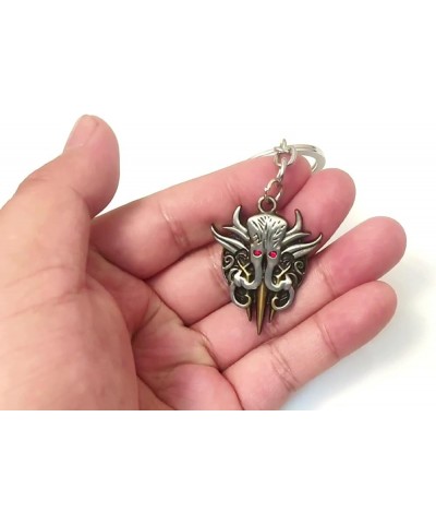 BG3 Baldur Merch Ghost Skull Head Keychain Necklace Pendant Crest Cosplay Props Game Accessories Gate Metal Badge Necklace $8...