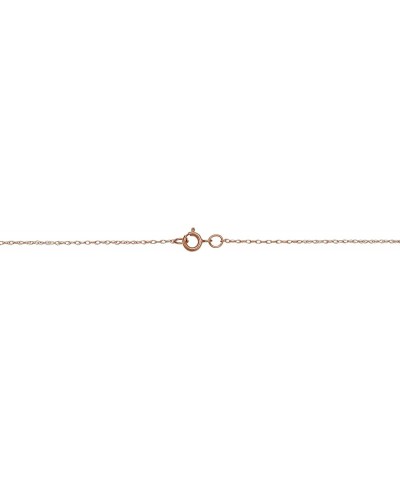 Solid 10k Rose Gold 0.7 mm Dainty Rope Chain Necklace 16 Inches $24.18 Necklaces