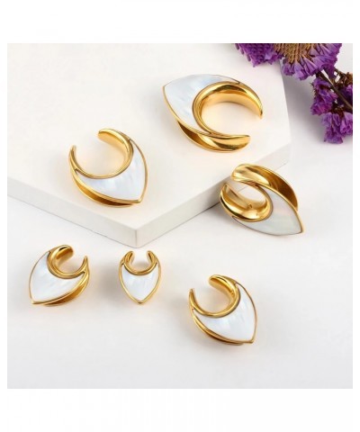 2 PCS Floral Saddle Hypoallergenic Stainless Steel Plugs Ear Gauges Tunnels Piercing Expander Stretchers Fashion Body Jewelry...