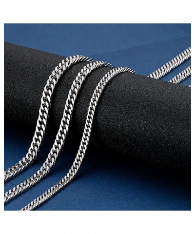 Cuban Chain Necklace 316L Stainless Steel Curb Link Chain for Women Men 3/4/5/6/7/10mm Width,18/20/22/24/26/28 inch Length 26...