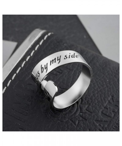 Inspirational Motivational Ring Adjustable Personalized Stainless Steel Spiral Wrap Twist Ring Encouragement Personalized Jew...