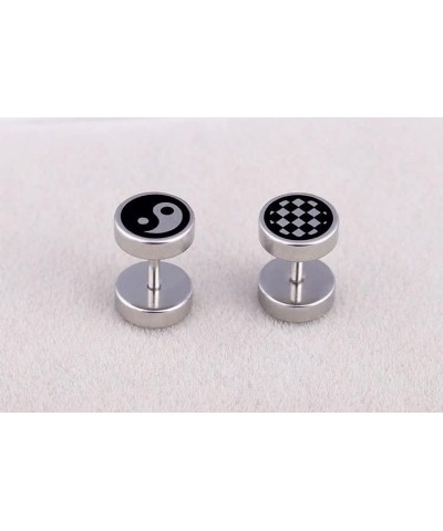 Balancing Duality Yin and Yang Symbol Tai Chi Bagua Yin Yang Life Balance Earrings for Women Girls Inspiration Jewelry stud3 ...