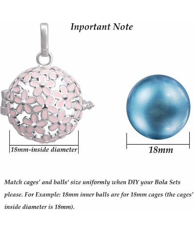 18mm/0.71 inch 36 Colors Inner Ball Harmony Bola Musical Angel Chime Caller Mexican Pregnancy Bell Seagreen $10.44 Necklaces