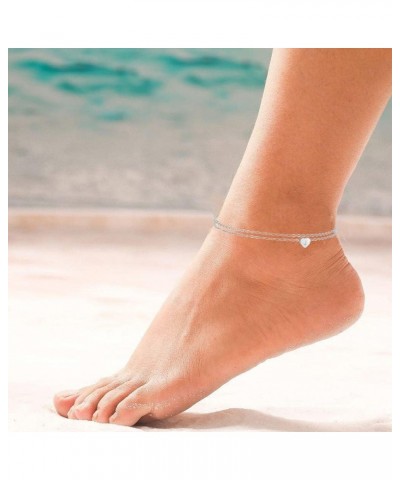 Initial Ankle Bracelets for Women Silver Anklets for Women Gold Letter Anklet with Initials Gold Anklets for Women Initial Fo...