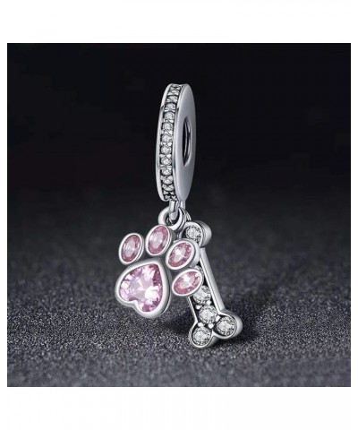 Love Heart Dangle Charm fit Charms Bracelet I Love You to the Moon and Back Charm Gifts for Mother Dog $7.79 Bracelets