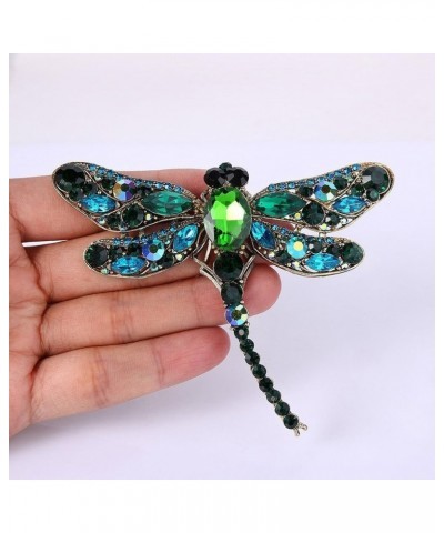 Rhinestone Brooch Pin Women Jewelry Wedding Bouquet Brooch ,blue,9.17.5cm Hole green $6.22 Brooches & Pins