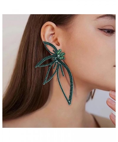 Sparkly Full Rhinestones Studs Earrings Statement Huge Butterfly Earrings Exaggerated Big Large Wing Earrings for Women Girls...