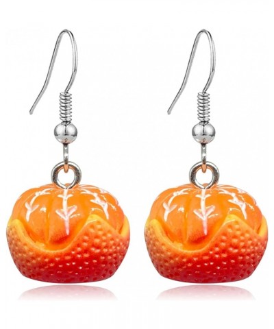 Fruit Banana Drop Dangle Earrings for Women Girls Cute Lifelike Resin Fruits Earrings Lightweight Funny Banana Orange Strawbe...