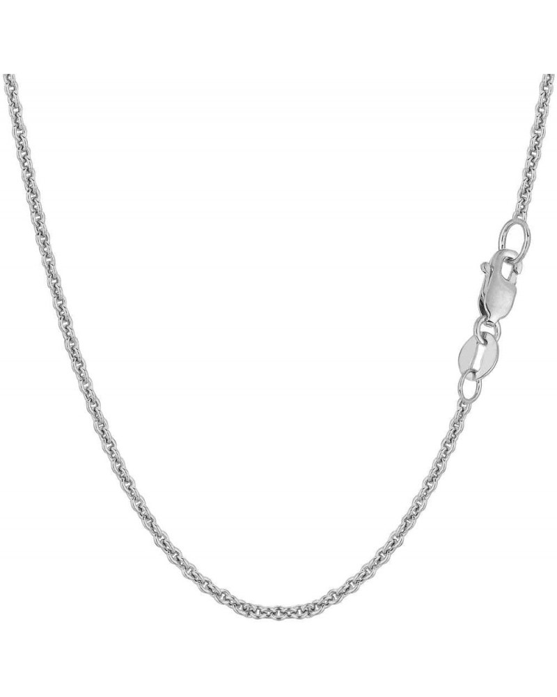 REAL Sterling Silver 1.8mm Round Cable Chain with Lobster Clasp, Dainty Thin Chain, Unisex (16"- 24 inch) 20.0 Inches $32.99 ...