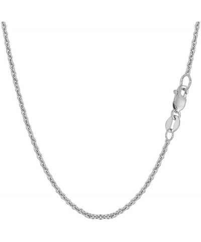 REAL Sterling Silver 1.8mm Round Cable Chain with Lobster Clasp, Dainty Thin Chain, Unisex (16"- 24 inch) 20.0 Inches $32.99 ...