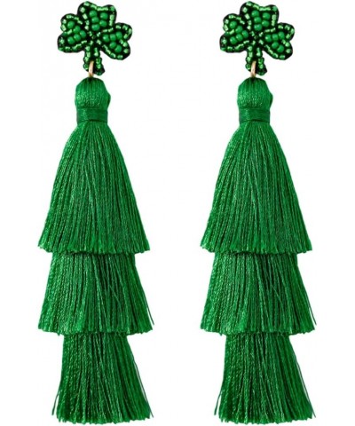 Tassel Dangle Earrings,Mardigras Tassel earrings, St Patricks Day Earrings,Thanksgiving Christmas Earrings,Costumes Decoratio...