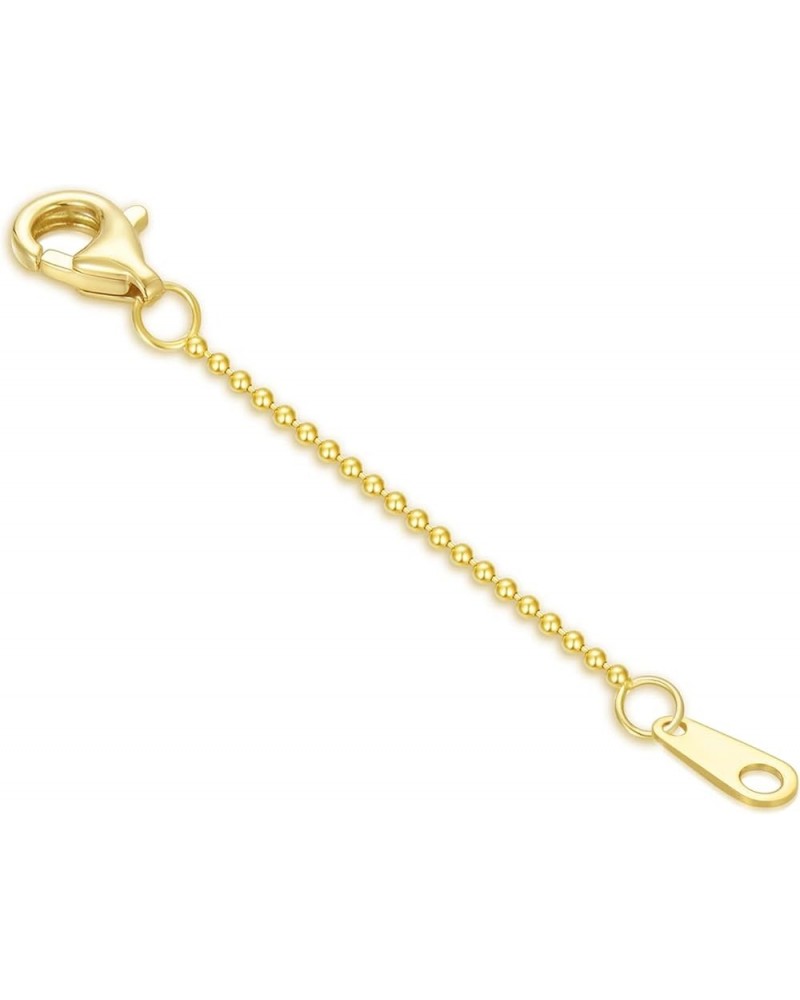 14k Gold 0.5"/1"/1.5"/2"/3" Necklace Bracelet Extender Chain, Necklace Extender Gold 14k, Durable Removable Gold Chain Extend...