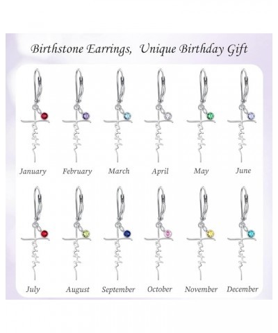 925 Sterling Silver Earrings for Women Hypoallergenic Dangle Drop Hoop Earrings Cute Dainty Birthday jewelry Gifts Birthstone...