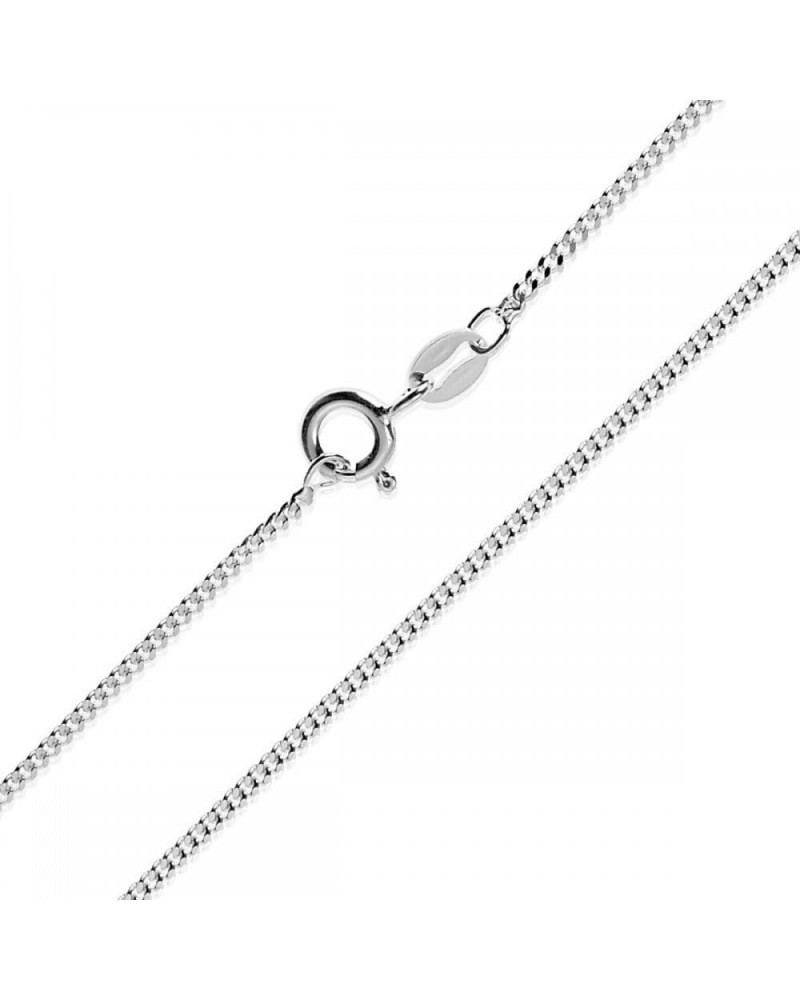 1.1mm, 1.3mm, 1.8mm Sterling Silver Cuban Curb Link Chain Necklace, Made in Italy 1.3mm-30 $13.43 Necklaces