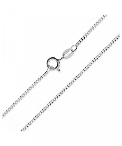 1.1mm, 1.3mm, 1.8mm Sterling Silver Cuban Curb Link Chain Necklace, Made in Italy 1.3mm-30 $13.43 Necklaces