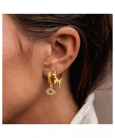 Huggie Earrings for Women Gold Hoop 18K Gold Filled Small Simple Delicate Hypoallergenic Ear Jewelry Spike $9.00 Earrings