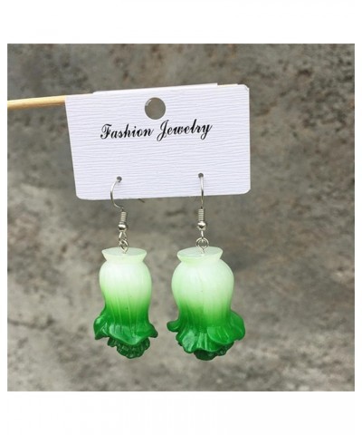 Vegetable and Fruits Earrings for Women Girls Unique Handmade Funny Lifelike Acrylic Resin Lettuce Cabbage Chili Pepper Dangl...