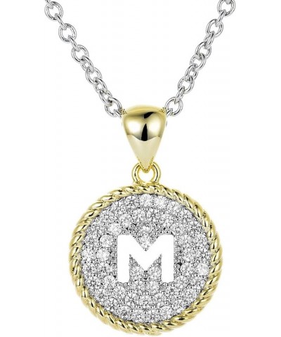 [Luxury Packaging Alphabets Initial Wire Bracelets & Necklaces - Quality Guaranteed Letter - M (Necklace) $13.74 Bracelets