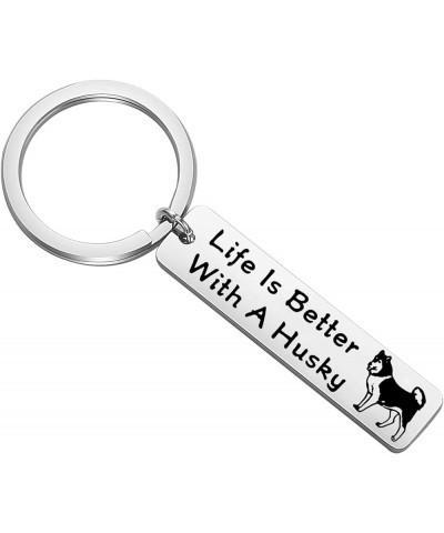 Dog Lover Gifts Life Is Better with A French/Bulldog/Pitbull/Dachshund/Beagle Keychain Dog Owner Gifts Husky $9.90 Pendants