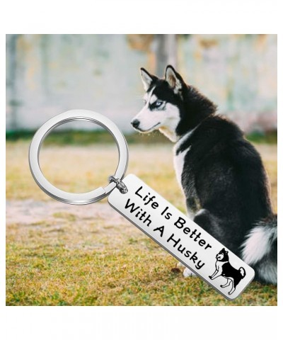 Dog Lover Gifts Life Is Better with A French/Bulldog/Pitbull/Dachshund/Beagle Keychain Dog Owner Gifts Husky $9.90 Pendants