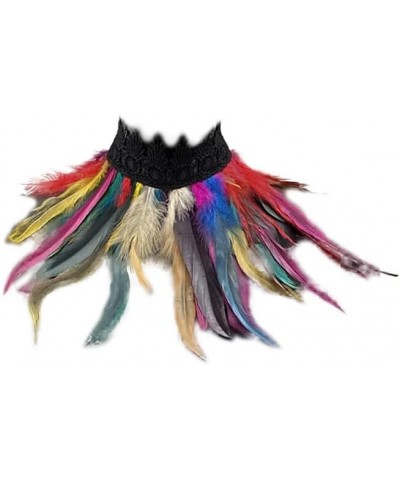 Feather Choker Gothic Feather Choker for Halloween Feather Scarf Choker for Halloween Cosplay Costume Accessories Type 10 $7....