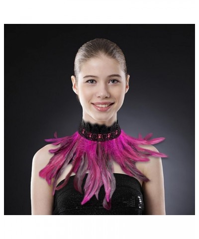 Feather Choker Gothic Feather Choker for Halloween Feather Scarf Choker for Halloween Cosplay Costume Accessories Type 10 $7....