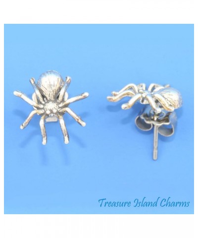 New Hairy Tarantula Spider 925 Sterling Silver Stud Post Earrings TRRII0992ISSSL $18.92 Earrings