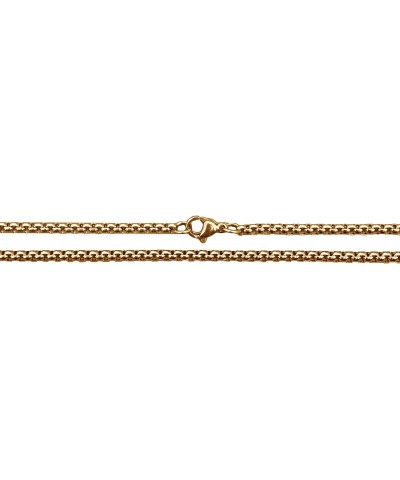 3mm Box Chain Necklace - 14K Gold Plated Stainless Steel - Available in 18, 20, 22, 24 or 26 Inches $13.20 Necklaces