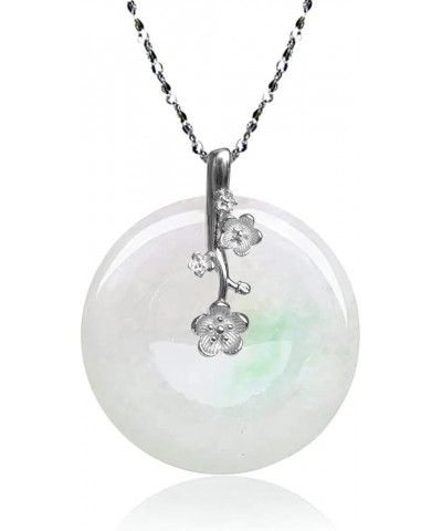 Eternal Circle Jade Necklace, Real Grade A Certified Burma Jadeite for Inner Peace 28 mm Q110 $53.98 Others