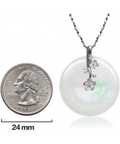 Eternal Circle Jade Necklace, Real Grade A Certified Burma Jadeite for Inner Peace 28 mm Q110 $53.98 Others